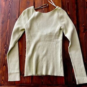 Banana Republic Lime Ribbed Sweater